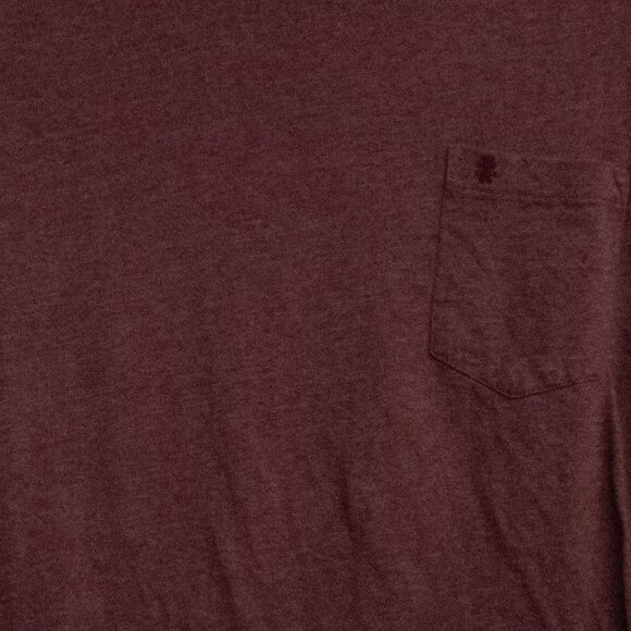 Izod Saltwater Crew Neck T-Shirt With Chest Pocket - Dark Brown Size XXL Soft Co - Picture 3 of 8